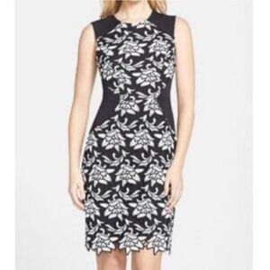 BCBG MaxAzria Laurine Lace Floral Sheath Dress. SIZE 6